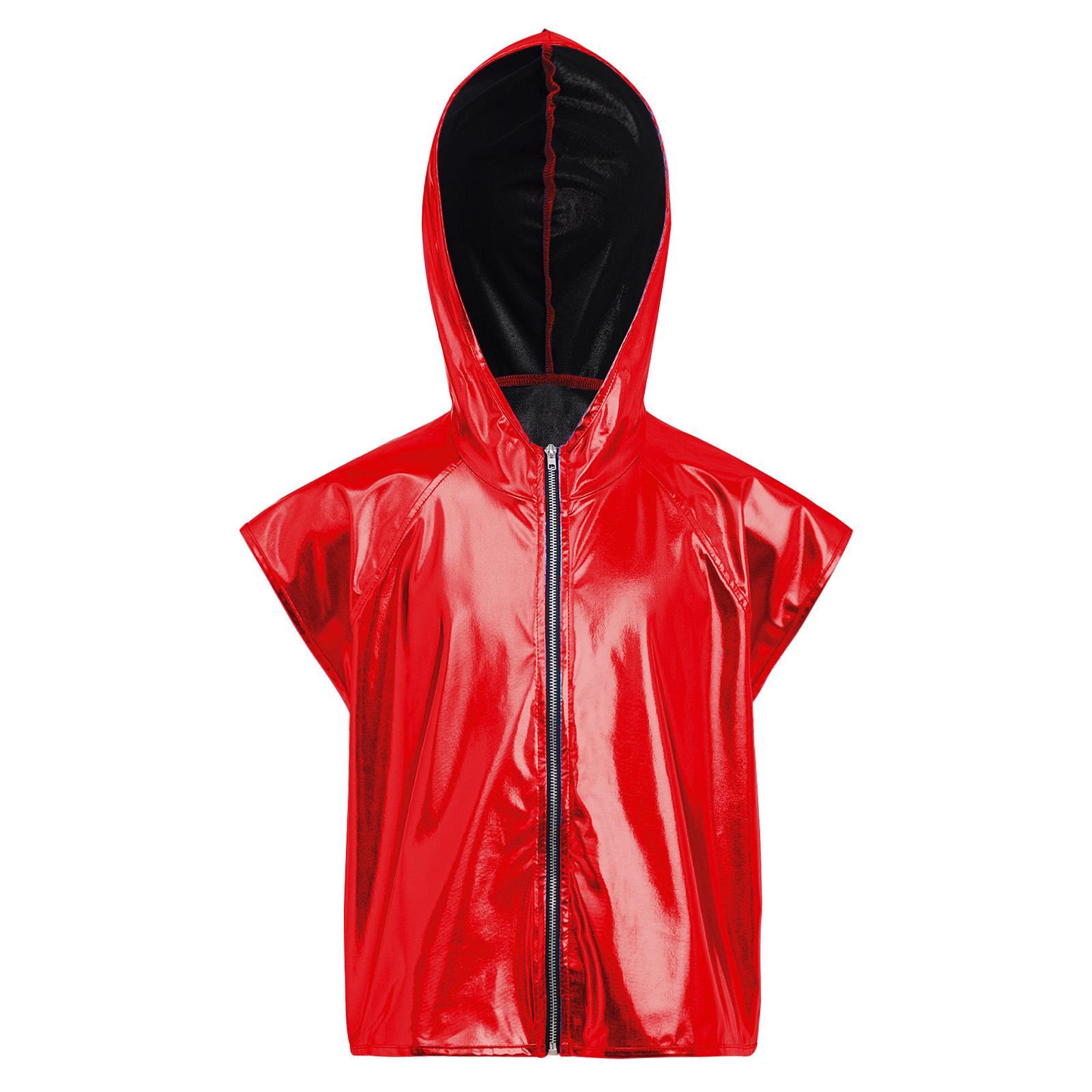 Unisex Kids Jazz Dance Metallic Hooded Vest Sleeveless Zipper Shiny Hoodie 5-6 Years червоний
Unisex Kids Jazz Dance Metallic Hooded Vest Sleeveless Zipper Shiny Hoodie 5-6 Years червоний
