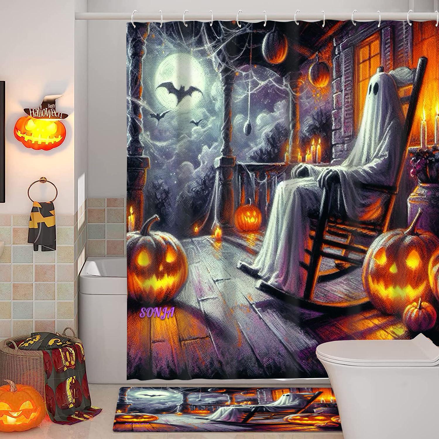 Halloween Ghost Costumes Pattern Bathroom Shower Curtain With 12 Hooks Bathroom Decor And Accessories W60H190(CM)-1 Pcs
Halloween Ghost Costumes Pattern Bathroom Shower Curtain With 12 Hooks Bathroom Decor And Accessories W60H190(CM)-1 Pcs