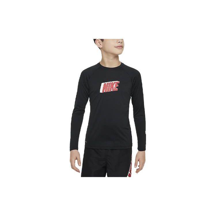 Nike T-Shirt Swim Letter Round Neck Casual Pullover Sun Protection Quick Dry Long Sleeve Kids tops Black FZ6551-010 L
Nike T-Shirt Swim Letter Round Neck Casual Pullover Sun Protection Quick Dry Long Sleeve Kids tops Black FZ6551-010 L