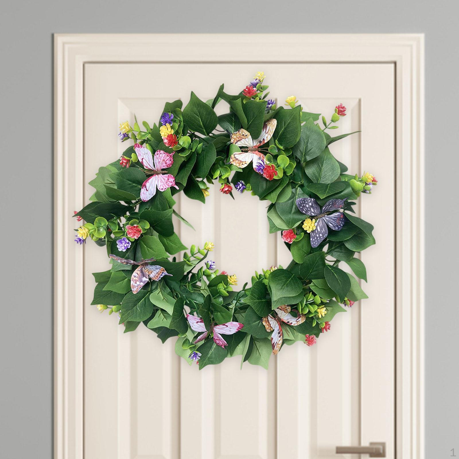 Artificial Front Door Wreath Home Decor Gift, Reusable, Decorative Hanging Ornament Spring
Artificial Front Door Wreath Home Decor Gift, Reusable, Decorative Hanging Ornament Spring