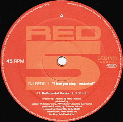 12inch Record DJ RED 5 - I Love You Stop - Restarted NONE Storm Records 2004 Germany Dance & Electronica Used
12inch Record DJ RED 5 - I Love You Stop - Restarted NONE Storm Records 2004 Germany Dance & Electronica Used