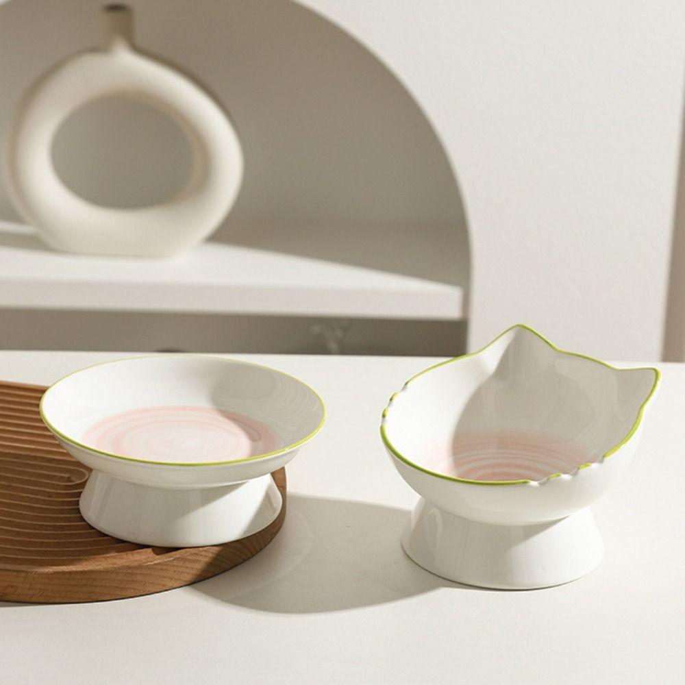 Cute Cat Bowl Ceramic Dog Food Feeding Basin Food Dispenser Pet High Foot Bowl Water Container Cat
Cute Cat Bowl Ceramic Dog Food Feeding Basin Food Dispenser Pet High Foot Bowl Water Container Cat