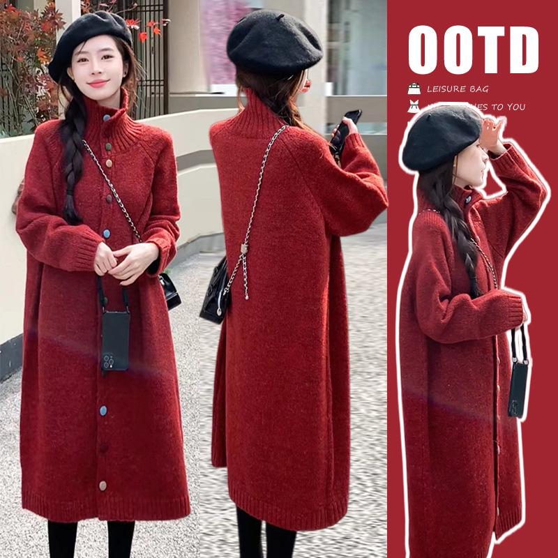 Maternity Autumn/Winter High-Neck Sweater Dress: New 2026 Red Book Style M вино красного
Maternity Autumn/Winter High-Neck Sweater Dress: New 2026 Red Book Style M вино красного