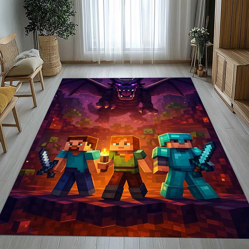 Classic M-Minecraft pixel Game Living Room Non-Slip Area Rug Soft Carpet for Bedroom Kids Playroom Sofa,Home Decor Doormat Gift 40x60cm
Classic M-Minecraft pixel Game Living Room Non-Slip Area Rug Soft Carpet for Bedroom Kids Playroom Sofa,Home Decor Doormat Gift 40x60cm