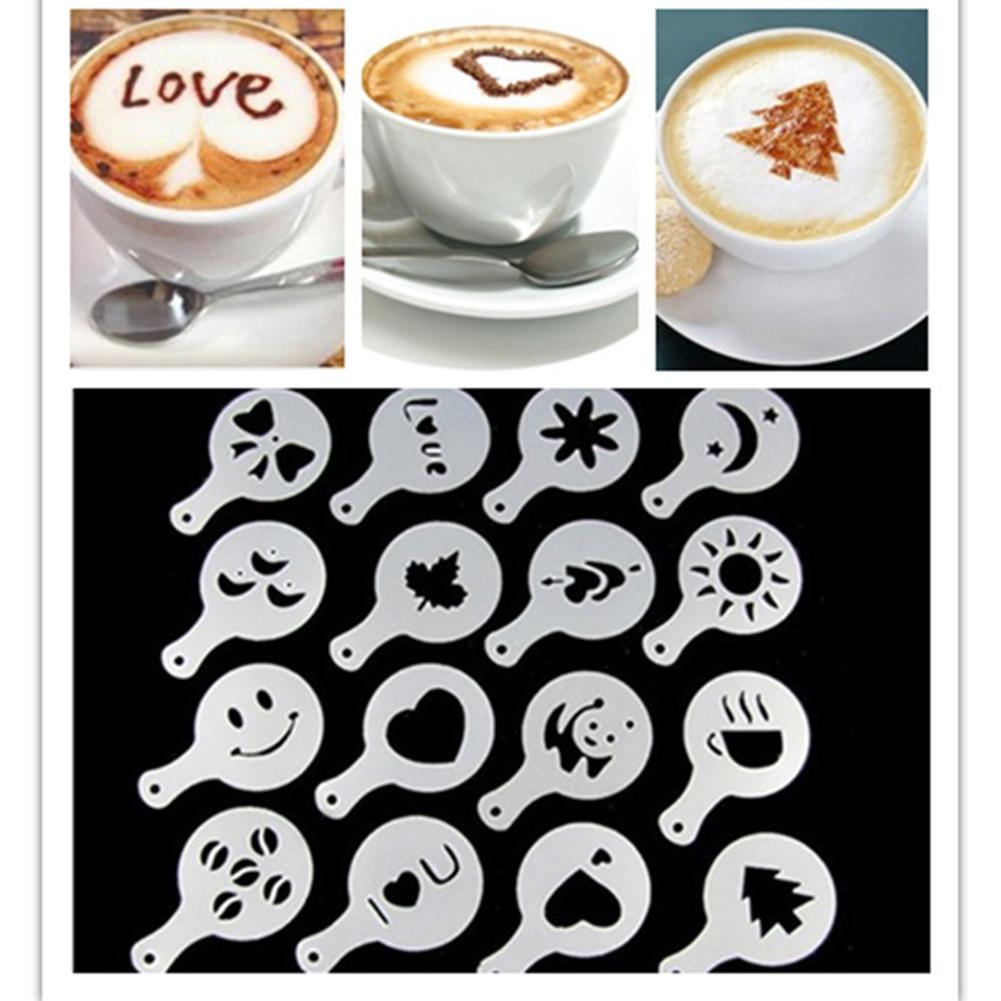 16Pcs Coffee Latte Mold Dusting Pad Stencils DIY Kitchen Art Baking Tools Transparent#0
16Pcs Coffee Latte Mold Dusting Pad Stencils DIY Kitchen Art Baking Tools Transparent#0