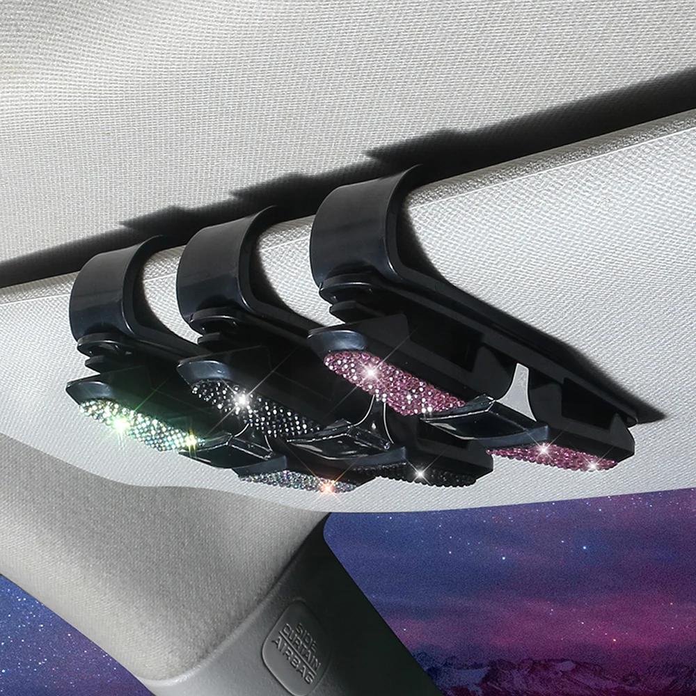 Diamond Crystal Car Sunglass Clip Sun Visor Glasses Holder Auto Decor Clip Bill Bracket Car Bling Accessories for Women чёрный
Diamond Crystal Car Sunglass Clip Sun Visor Glasses Holder Auto Decor Clip Bill Bracket Car Bling Accessories for Women чёрный