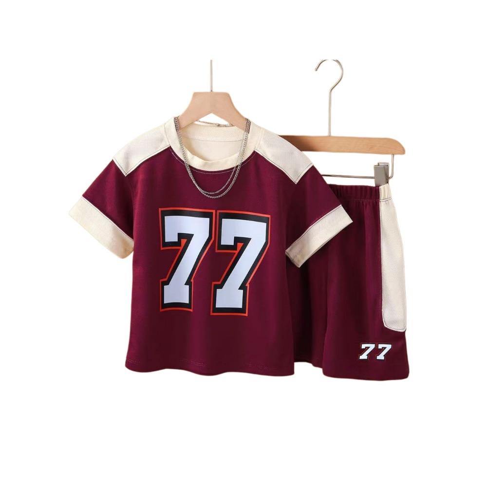 Boys sports suit with fashionable digital printing for summer 140
Boys sports suit with fashionable digital printing for summer 140