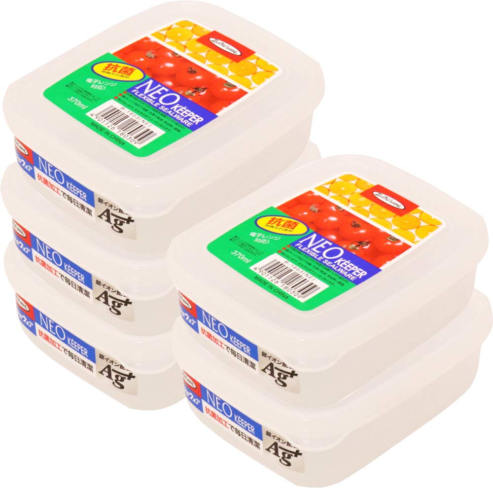 Iwasaki Kogyo Antibacterial Microwaveable Food Storage Container NEO Keeper S Clear 370ml Set of 5 LSX333
Iwasaki Kogyo Antibacterial Microwaveable Food Storage Container NEO Keeper S Clear 370ml Set of 5 LSX333