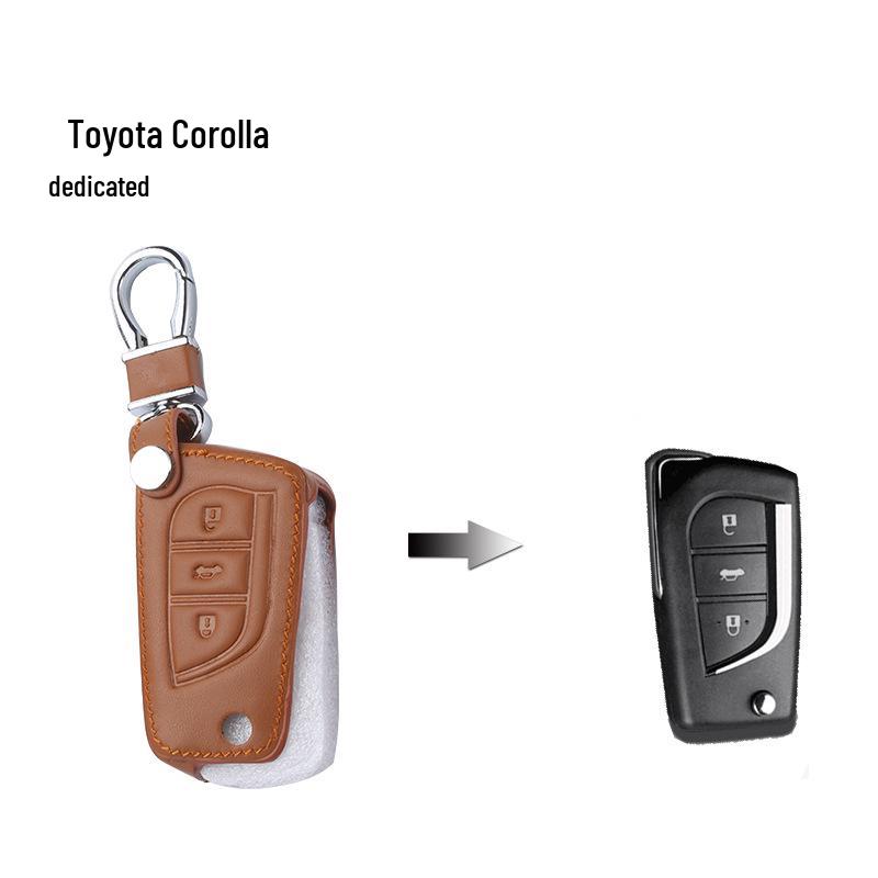 Genuine Leather Smart Key Cover for Toyota Corolla, Camry, Highlander, Levin, RAV4
Genuine Leather Smart Key Cover for Toyota Corolla, Camry, Highlander, Levin, RAV4