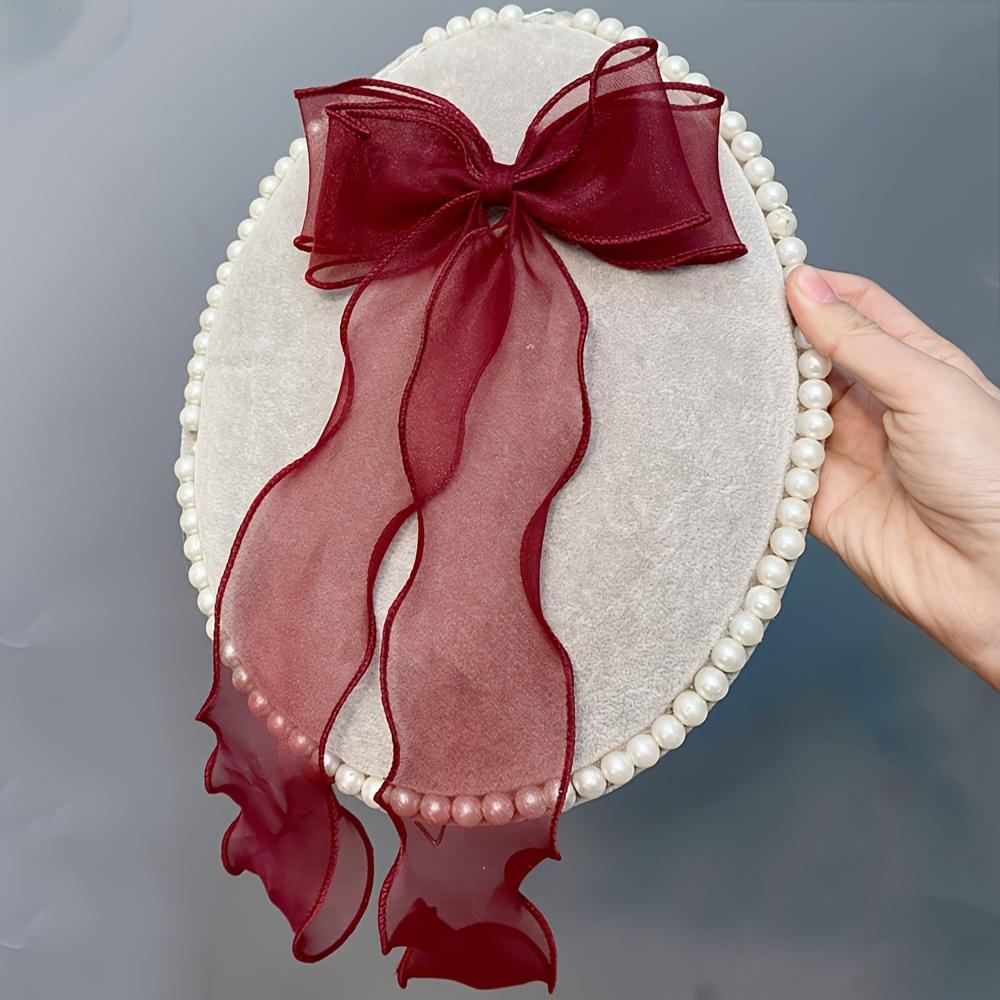 Elegant Mesh Streamer Bowknot Hair Clip Vintage Ponytail Holder Stylish Hair Accessories For Women And daily use
Elegant Mesh Streamer Bowknot Hair Clip Vintage Ponytail Holder Stylish Hair Accessories For Women And daily use