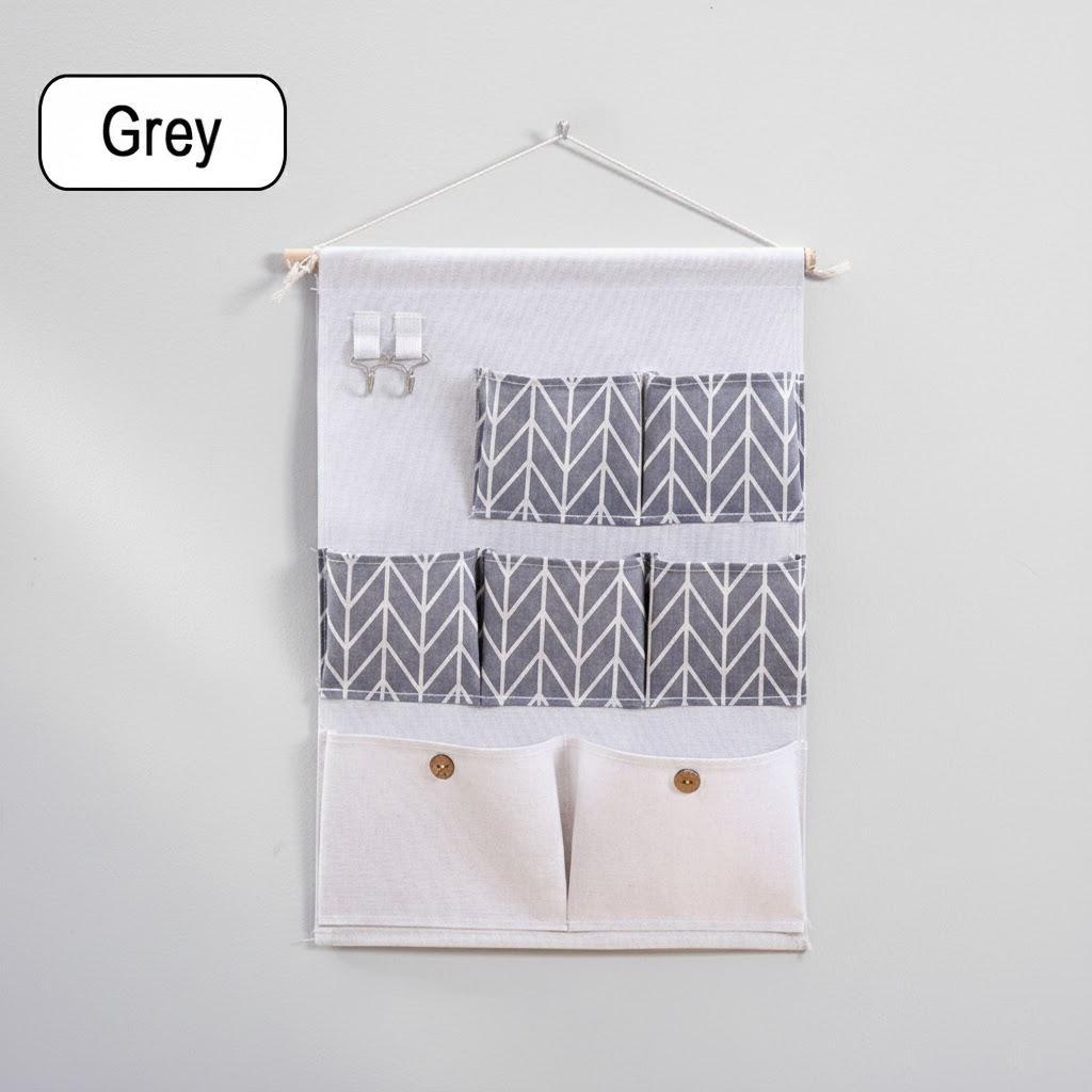 Cotton Linen 7 Pocket Waterproof Hanging Storage Bag Bathroom Bedroom Wall Organizer Wardrobe сірий
Cotton Linen 7 Pocket Waterproof Hanging Storage Bag Bathroom Bedroom Wall Organizer Wardrobe сірий