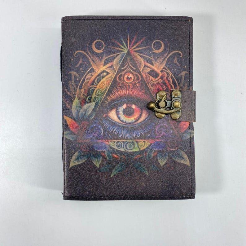 Spiritual Leather Journals – Buddha Face, Tree of Life & Mystical Evil Eye | Handmade Vintage Lock Diary 7 x 5 inch / 100 page
Spiritual Leather Journals – Buddha Face, Tree of Life & Mystical Evil Eye | Handmade Vintage Lock Diary 7 x 5 inch / 100 page