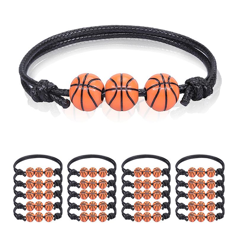 5Pcs Sports Themed Party Woven Wristbands Football Baseball Basketball Beads Charm Giving Birthday Gifts To Sports Enthusiasts
5Pcs Sports Themed Party Woven Wristbands Football Baseball Basketball Beads Charm Giving Birthday Gifts To Sports Enthusiasts