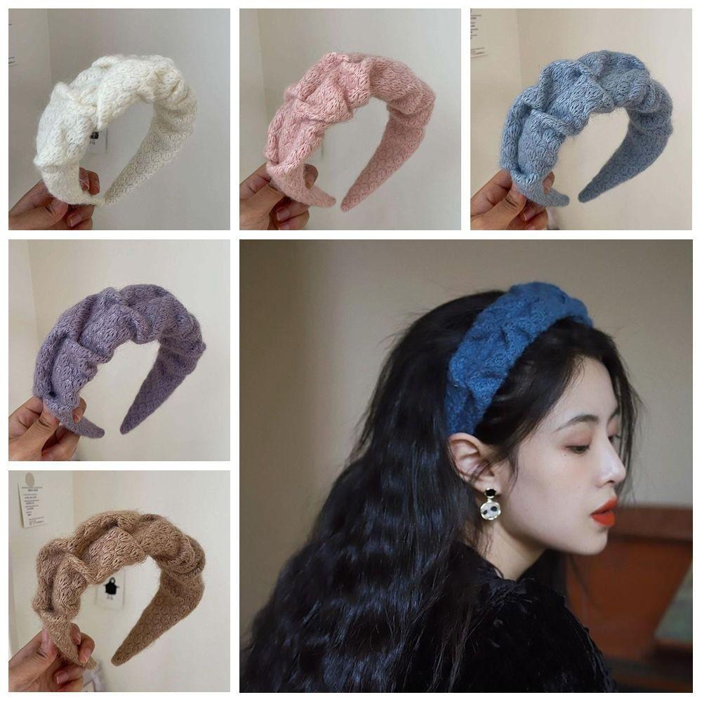 Мягкая вязаная повязка для волос в корейском стиле, широкая повязка на голову, милый ретро-цвет, обруч для волос, головной убор розовый 
Мягкая вязаная повязка для волос в корейском стиле, широкая повязка на голову, милый ретро-цвет, обруч для волос, головной убор розовый