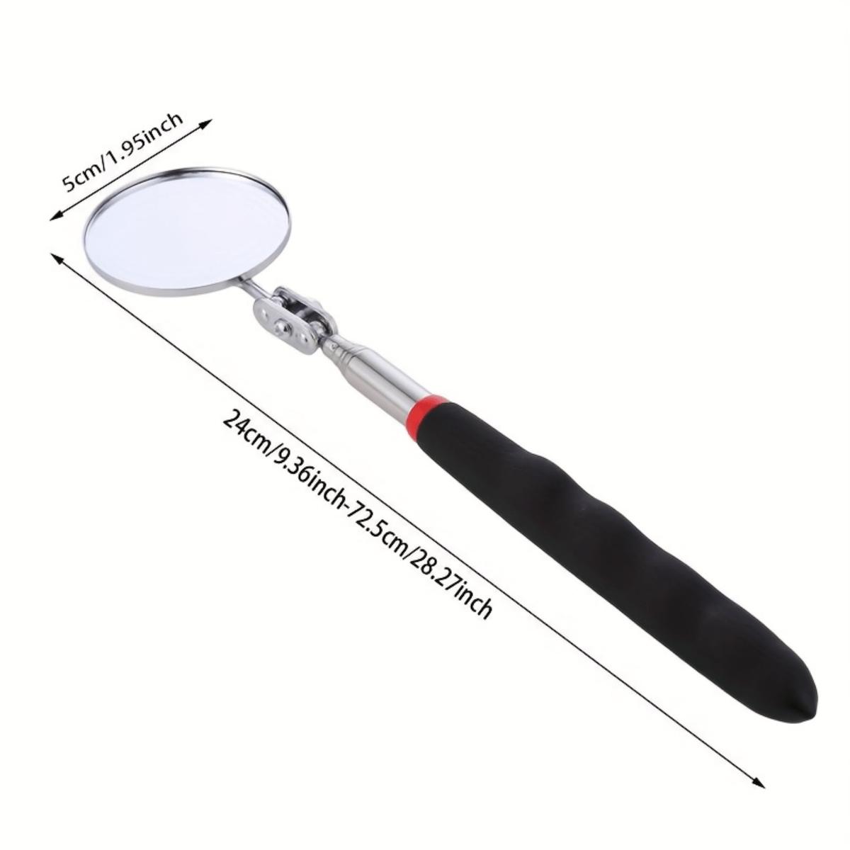 360° Flexible Rotating Telescoping Inspection Mirror – Ergonomic Concave/Convex Grip Pocket Metal Frame for Auto Repair & Makeup сірий
360° Flexible Rotating Telescoping Inspection Mirror – Ergonomic Concave/Convex Grip Pocket Metal Frame for Auto Repair & Makeup сірий