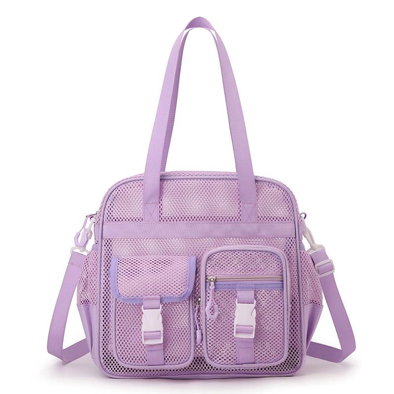 Summer nyl mesh single-shoulder bag women hollow out handbags breathable beach bag fitness crossbody travel bag for Gym/Swim 31x16x31cm фиолетовый
Summer nyl mesh single-shoulder bag women hollow out handbags breathable beach bag fitness crossbody travel bag for Gym/Swim 31x16x31cm фиолетовый