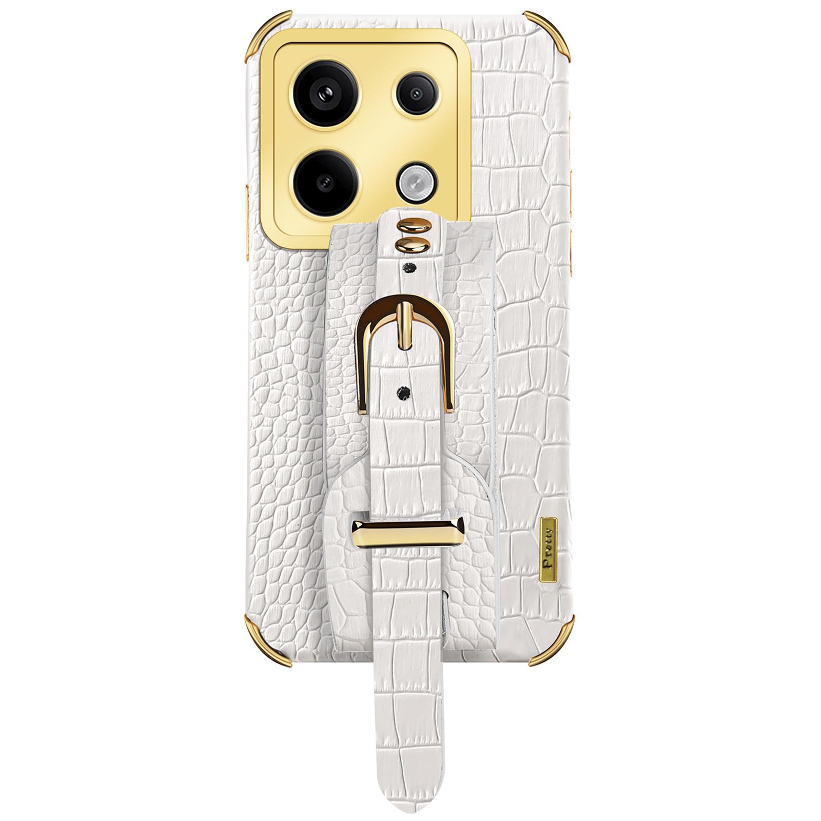 For Xiaomi Redmi Note 13 Pro 5G/Poco X6 5G Case PU Leather+TPU Wristband Phone Cover White
For Xiaomi Redmi Note 13 Pro 5G/Poco X6 5G Case PU Leather+TPU Wristband Phone Cover White