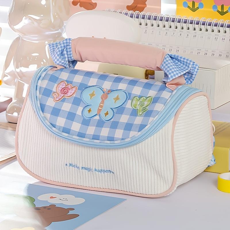 Sweetheart Plaid Bowknot Pencil Case Multi-Pocket Organizer Contrast Color Big Storage Pouch with Handheld A3217 синий
Sweetheart Plaid Bowknot Pencil Case Multi-Pocket Organizer Contrast Color Big Storage Pouch with Handheld A3217 синий