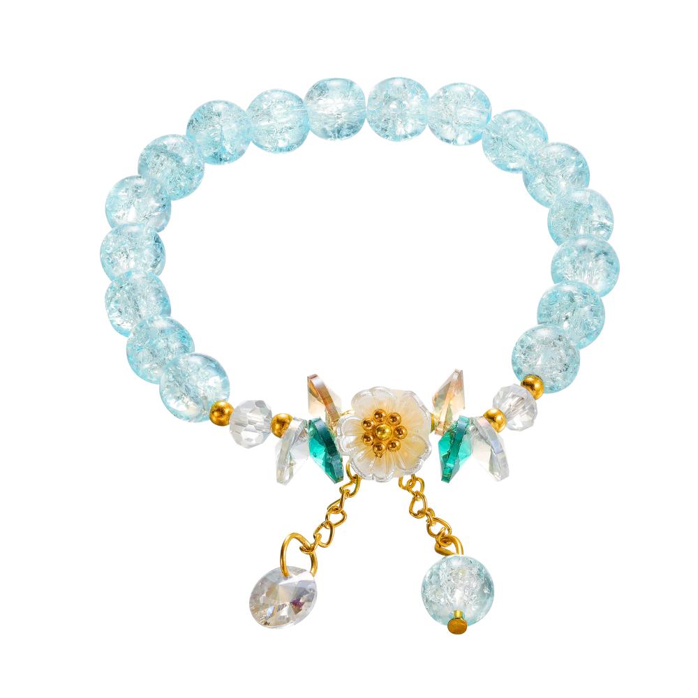 1pc Korean Style Sweet Daisy Flower Bracelet Colorful Crystal Beaded Elastic Rope for Women Girls Party Wedding Jewelry Gift небо синє кольору
1pc Korean Style Sweet Daisy Flower Bracelet Colorful Crystal Beaded Elastic Rope for Women Girls Party Wedding Jewelry Gift небо синє кольору