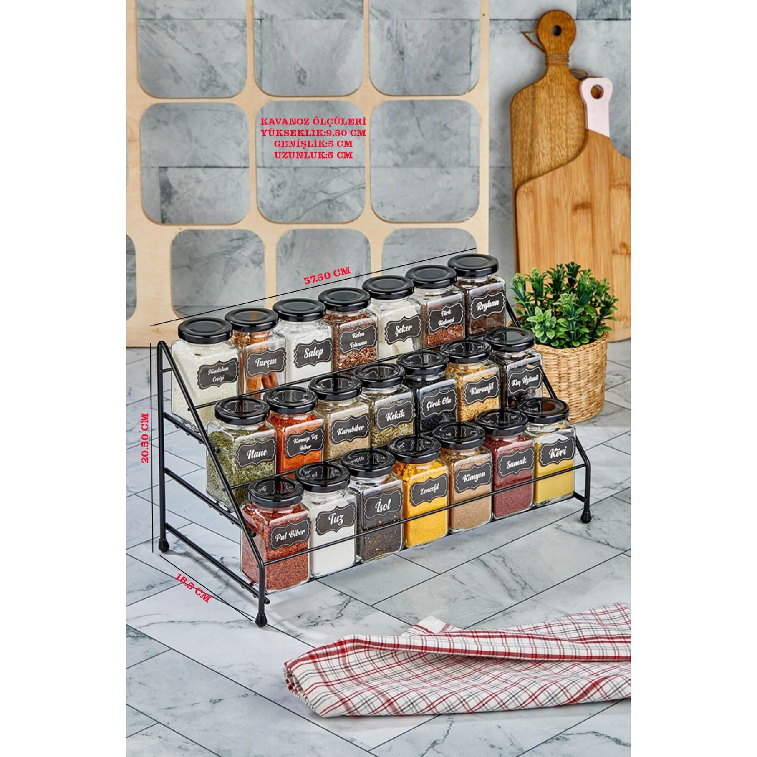 Набор специй из 21 шт. с каскадной металлической подставкой Black Square
Набор специй из 21 шт. с каскадной металлической подставкой Black Square