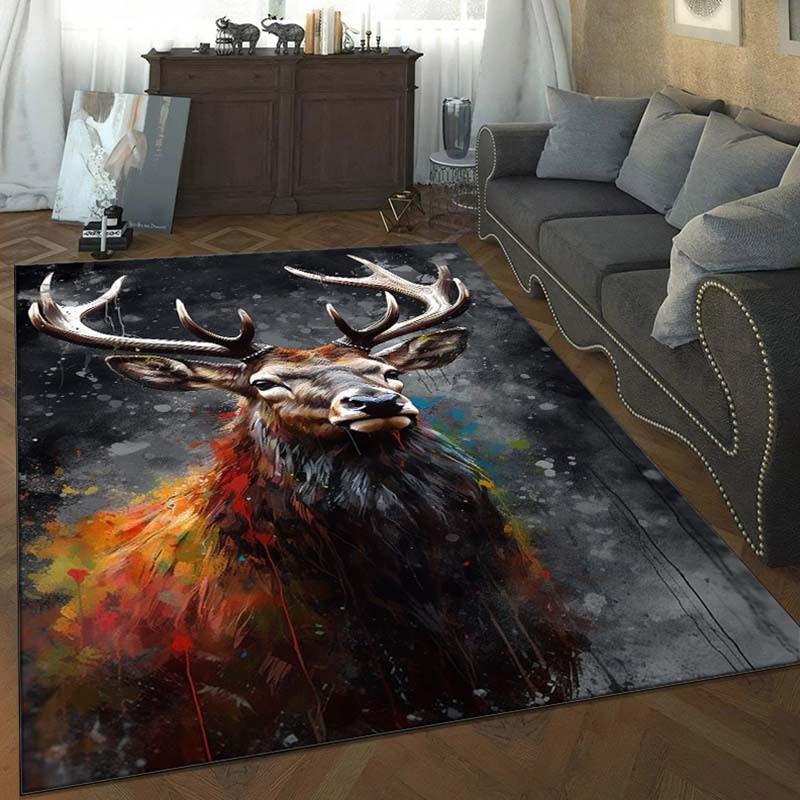 Artistic Deer Rug for Rustic Living Rooms | Colorful Antler Print Carpet with Abstract Design | Nature-Themed Home Decor 50x80cm
Artistic Deer Rug for Rustic Living Rooms | Colorful Antler Print Carpet with Abstract Design | Nature-Themed Home Decor 50x80cm