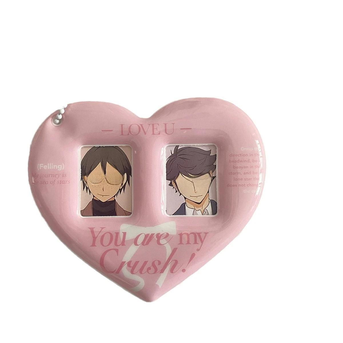 1 шт. чехол для фото, защитный чехол для фотокарт в форме сердца, карман для карт, фоторамка с двумя слотами, держатель для фотокарт, подвеска из ПВХ, брелок розовый
1 шт. чехол для фото, защитный чехол для фотокарт в форме сердца, карман для карт, фоторамка с двумя слотами, держатель для фотокарт, подвеска из ПВХ, брелок розовый