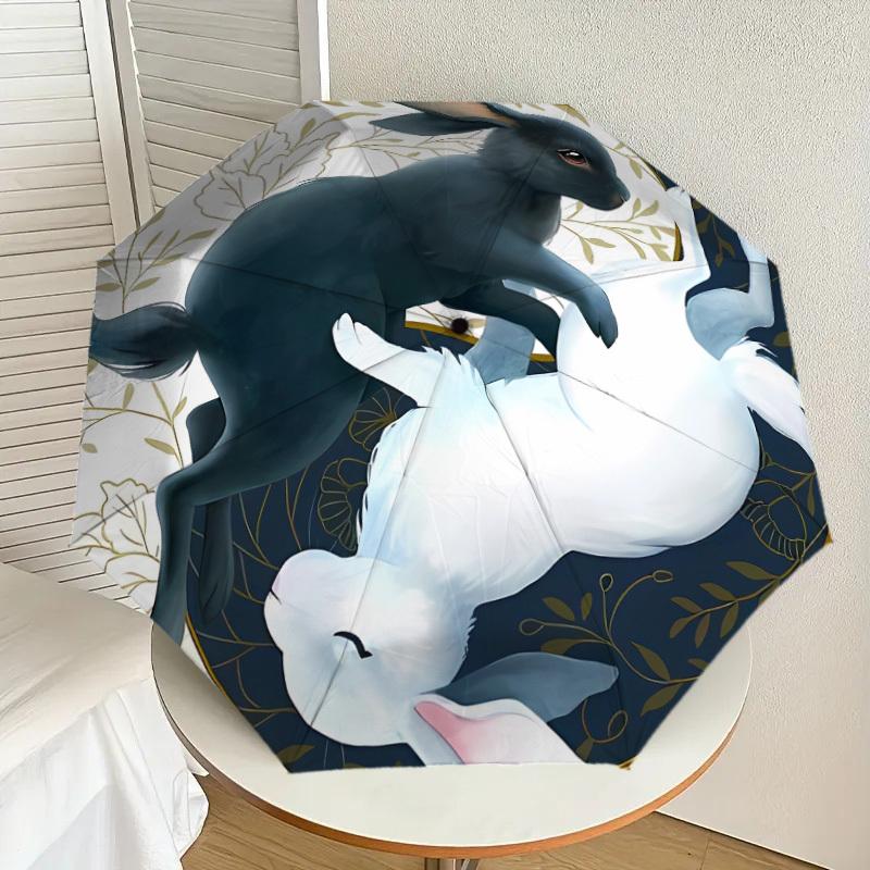 1pc Black and White Bunny Yin Yang Umbrella with Plastic Handle,Suitable for All Seasons Home Travel Outdoor UmbrellaDD110
1pc Black and White Bunny Yin Yang Umbrella with Plastic Handle,Suitable for All Seasons Home Travel Outdoor UmbrellaDD110