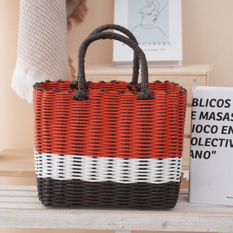 Woven Plastic Handheld Storage Basket
Woven Plastic Handheld Storage Basket