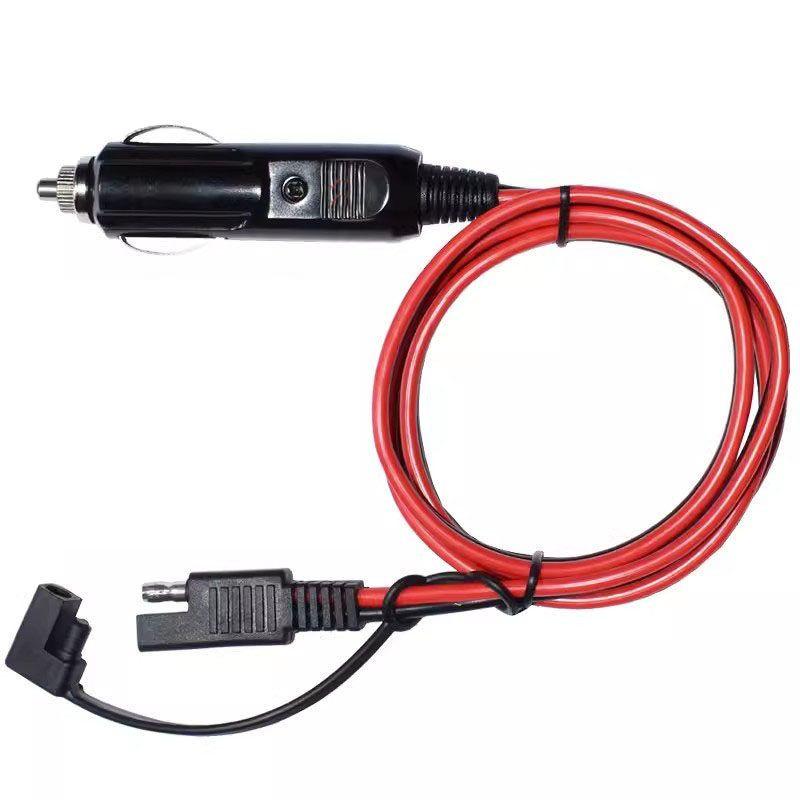 Vehicle Air Pump Connecting Line Cigarette Lighter to SAE Extension Line Vehicle Air Pump Socket Wire High Power Battery Cigarette Lighter Cord 1m
Vehicle Air Pump Connecting Line Cigarette Lighter to SAE Extension Line Vehicle Air Pump Socket Wire High Power Battery Cigarette Lighter Cord 1m
