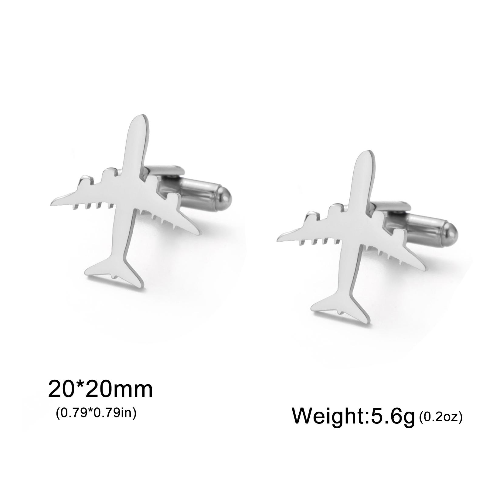 My Shape Punk Airplane Model Cufflinks for Men Stainless Steel Cuff Buttons Business Shirt Suit Accessories Jewelry Father Gifts
My Shape Punk Airplane Model Cufflinks for Men Stainless Steel Cuff Buttons Business Shirt Suit Accessories Jewelry Father Gifts
