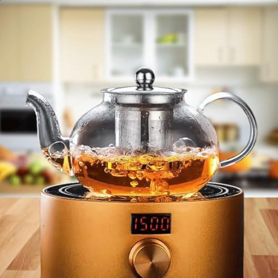 Набор чайника из прозрачного стекла 20 унций 600 мл с инфузором, чайник из высокоборосиликатного стекла для заваривания листового чая, травяных настоев и чая с распускающимся цветком United States
Набор чайника из прозрачного стекла 20 унций 600 мл с инфузором, чайник из высокоборосиликатного стекла для заваривания листового чая, травяных настоев и чая с распускающимся цветком United States