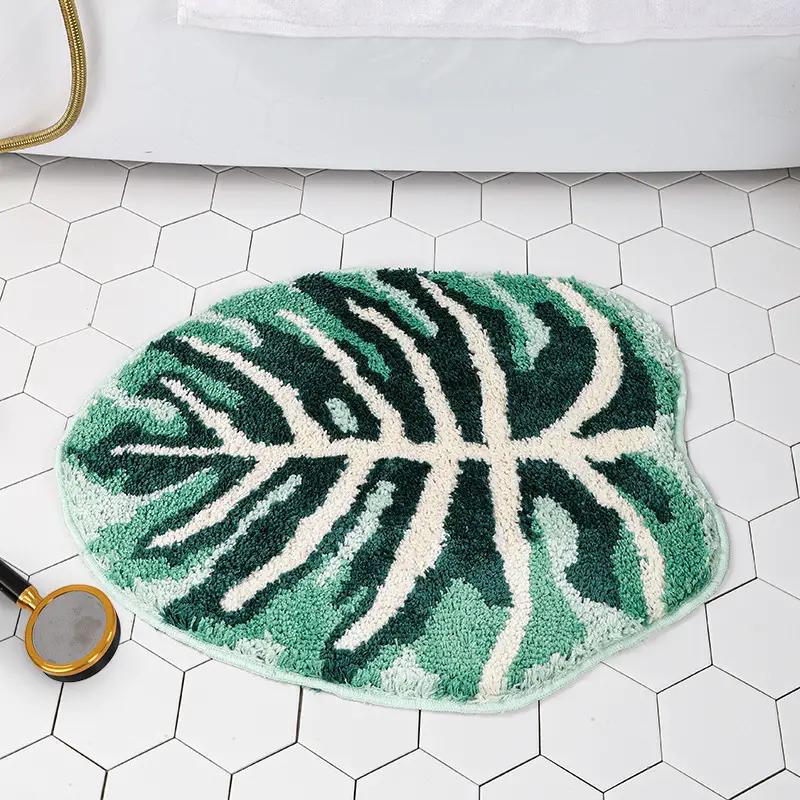 Irregular Plant Monstera Tufted Rug Tropical Leaf Area Rug for Living Room Bathroom HandmadeGreen Monstera Fluffy Bath Floor Mat 60X45cm
Irregular Plant Monstera Tufted Rug Tropical Leaf Area Rug for Living Room Bathroom HandmadeGreen Monstera Fluffy Bath Floor Mat 60X45cm