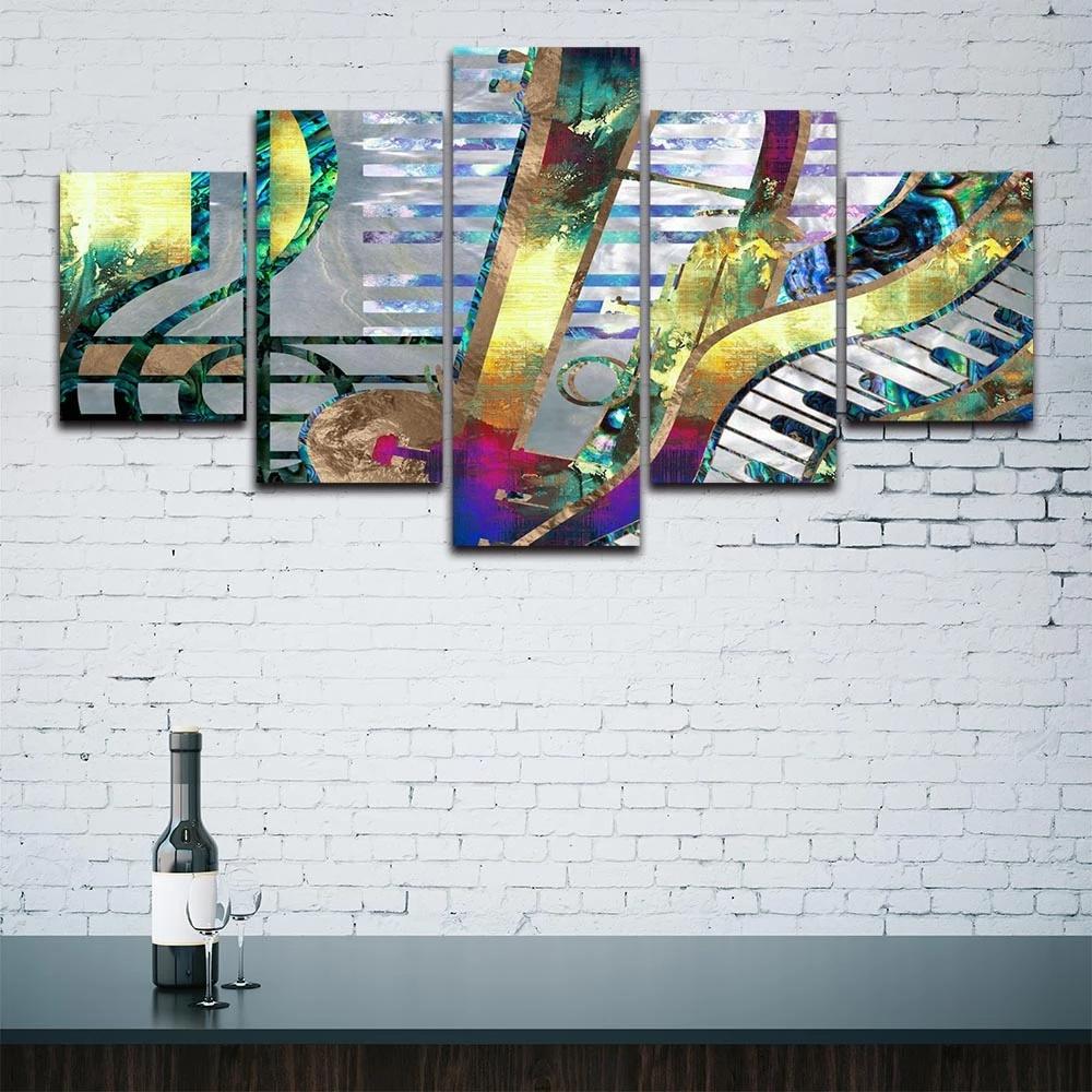 Modular Pictures Frame HD Prints 5 Pieces Canvas Painting Music Symbol Artwork Poster for Living Room Home Bar Decoration Wall 20x35 20x45 20x55cm
Modular Pictures Frame HD Prints 5 Pieces Canvas Painting Music Symbol Artwork Poster for Living Room Home Bar Decoration Wall 20x35 20x45 20x55cm