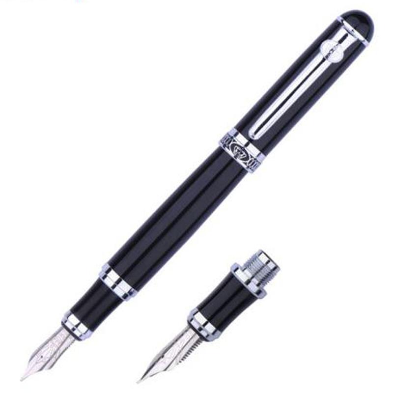 Duke D2 Black & Golden Clip D2 Medium Nib Fountain Pen With 1pc Calligraphy Fude Bent Nib Interchangeable Set Supplies No Gift Box
Duke D2 Black & Golden Clip D2 Medium Nib Fountain Pen With 1pc Calligraphy Fude Bent Nib Interchangeable Set Supplies No Gift Box