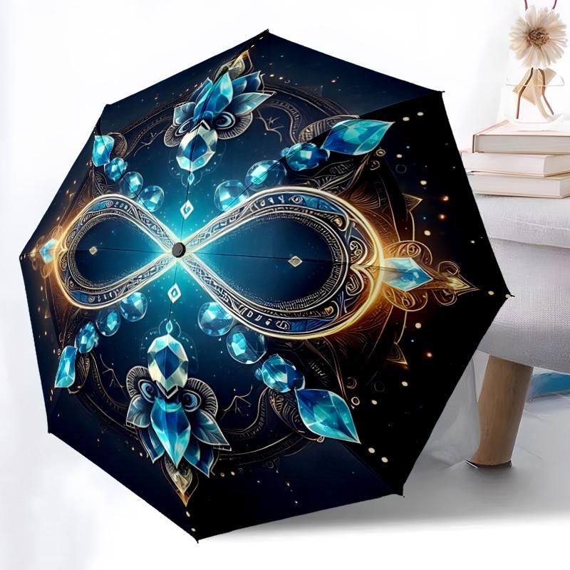 1pc Crystal Infinity Symbol Automatic Umbrella - Automatic Opening And Closing, Sturdy Iron Frame, Portable Folding Design yy251018203
1pc Crystal Infinity Symbol Automatic Umbrella - Automatic Opening And Closing, Sturdy Iron Frame, Portable Folding Design yy251018203