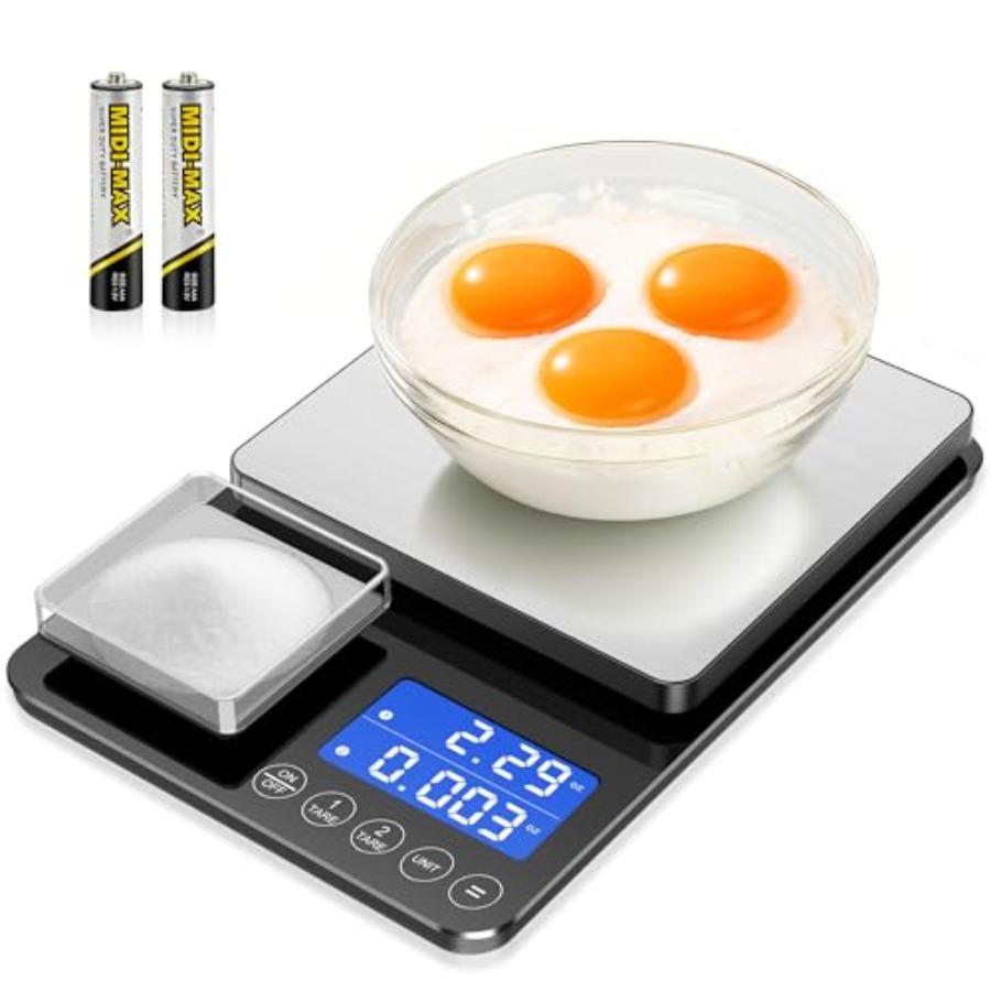 0.001oz/ 33lb Dual Platform Kitchen Scale Digital Food Scale with Two Precision Surfaces LCD Display 7 Units Tare Accumulation United States
0.001oz/ 33lb Dual Platform Kitchen Scale Digital Food Scale with Two Precision Surfaces LCD Display 7 Units Tare Accumulation United States