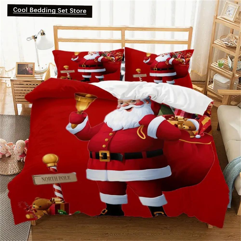3-Piece Merry Christmas Microfiber Duvet Cover Set - Santa Claus Pattern Bedding for Bedroom Guest Room - Soft, Hypoallergenic EU single(135x200cm)
3-Piece Merry Christmas Microfiber Duvet Cover Set - Santa Claus Pattern Bedding for Bedroom Guest Room - Soft, Hypoallergenic EU single(135x200cm)
