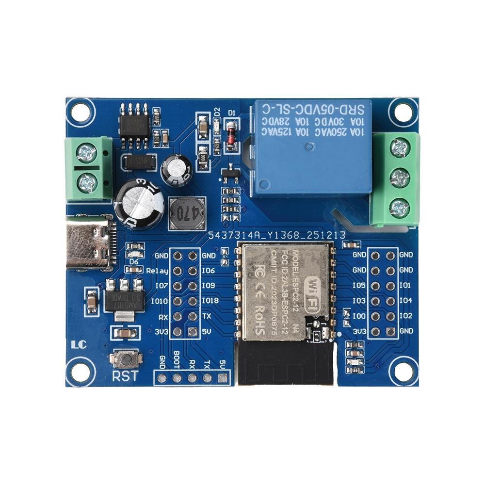 DC 5-60V Single Relay Module Onboard Espc2-12 Wifi Bluetooth Development Board Module Type C Interface хакі
DC 5-60V Single Relay Module Onboard Espc2-12 Wifi Bluetooth Development Board Module Type C Interface хакі