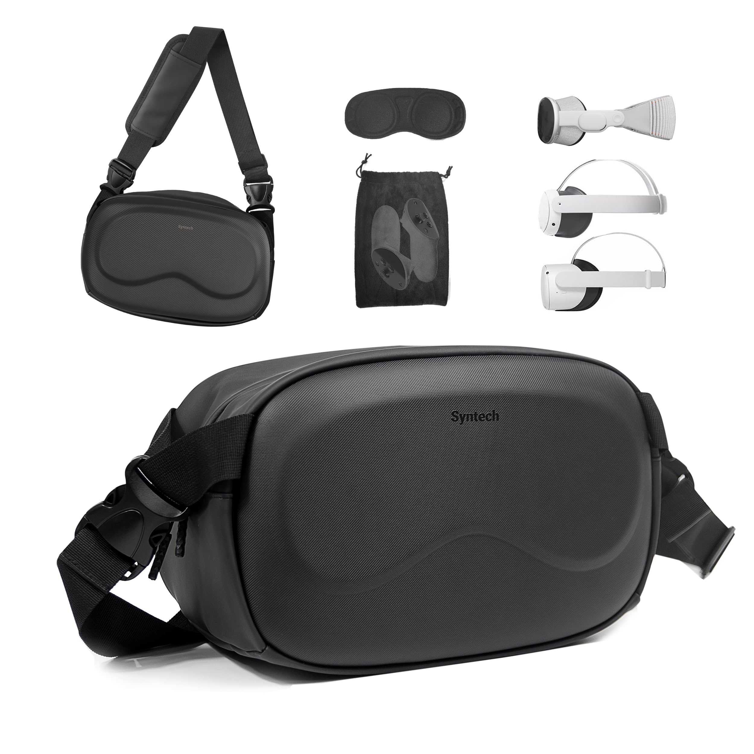 Syntech Carrying Case Compatible with Meta Quest Quest Protective Crossbody Bag with Lens Cover for VR Headset Portable Bag for Travel and Storage чорний
Syntech Carrying Case Compatible with Meta Quest Quest Protective Crossbody Bag with Lens Cover for VR Headset Portable Bag for Travel and Storage чорний