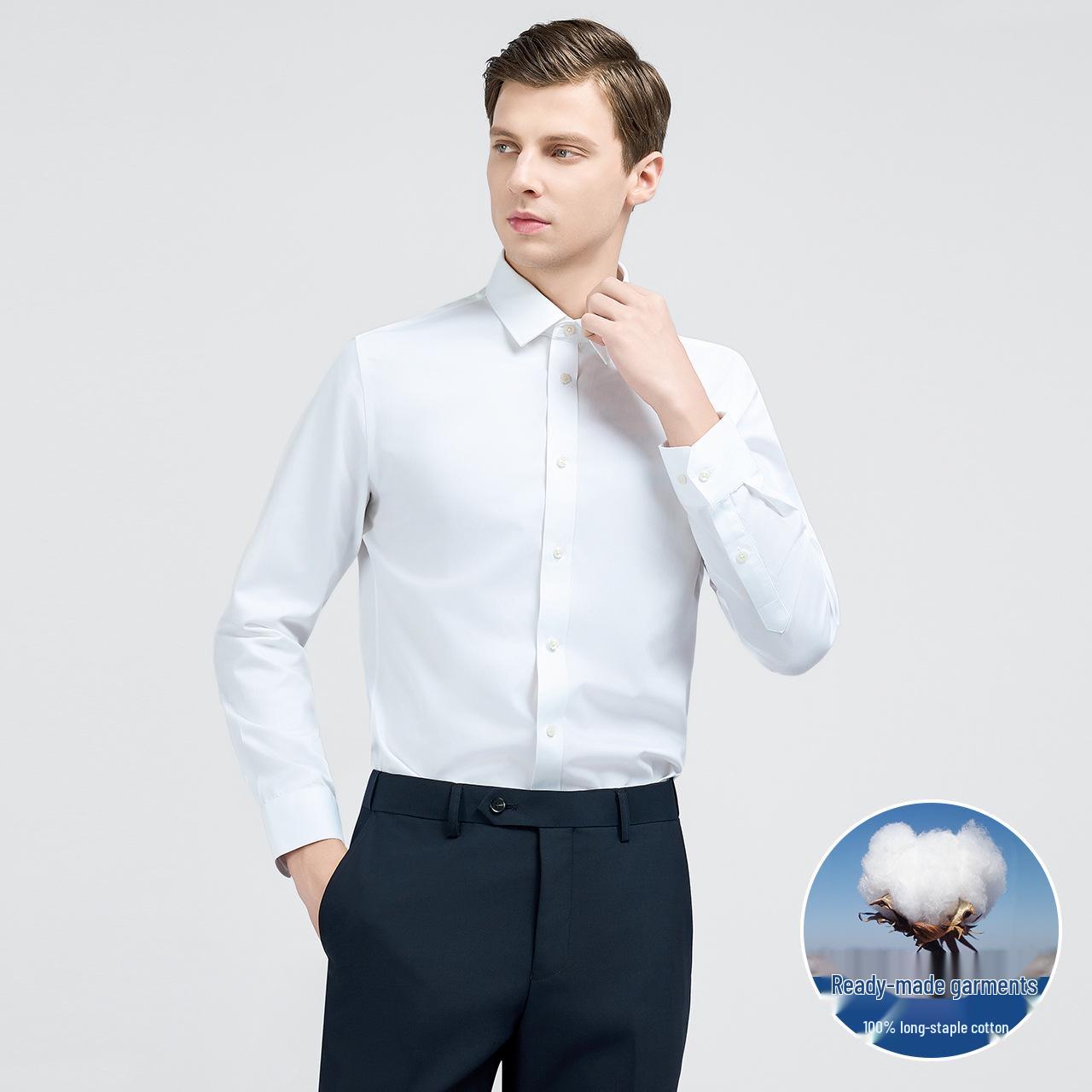 Мужская синяя полосатая хлопковая рубашка с длинным рукавом - Высококачественная, не требующая глажки, настраиваемая 40
Мужская синяя полосатая хлопковая рубашка с длинным рукавом - Высококачественная, не требующая глажки, настраиваемая 40