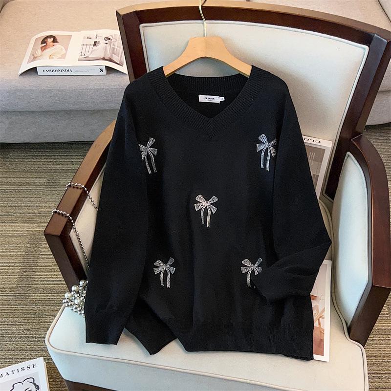 Plus Size Women s V-Neck Pullover Sweater, Bust 150/160 cm, Suitable for 200-350 Jin, Knit and Loose Fit. 3XL чёрный
Plus Size Women s V-Neck Pullover Sweater, Bust 150/160 cm, Suitable for 200-350 Jin, Knit and Loose Fit. 3XL чёрный