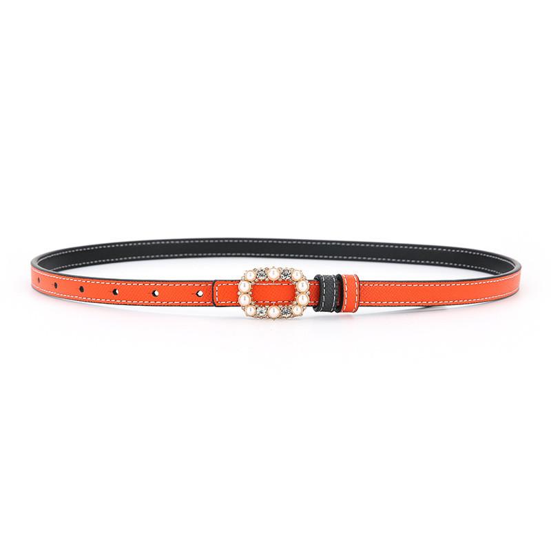 Leather Doublesided Artificial Pearl Belt For Women With Smooth Clasp For Fashion Dresses And Jeans BlackOrange
Leather Doublesided Artificial Pearl Belt For Women With Smooth Clasp For Fashion Dresses And Jeans BlackOrange