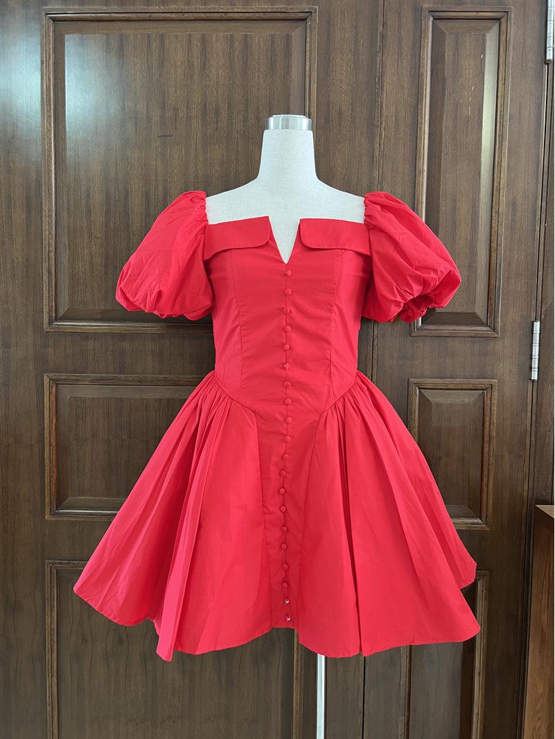 Elegant French Retro High-Waisted Fishbone Pleated Dress L
Elegant French Retro High-Waisted Fishbone Pleated Dress L