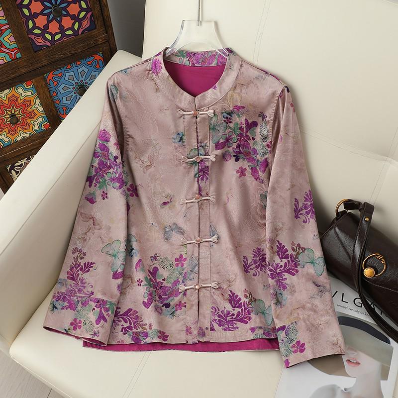 Elegant Women s Jacquard Satin Frog Button Jacket - Spring/Summer 2026 Chinese Style for Mother s Day 3XL (120-135 lbs)
Elegant Women s Jacquard Satin Frog Button Jacket - Spring/Summer 2026 Chinese Style for Mother s Day 3XL (120-135 lbs)