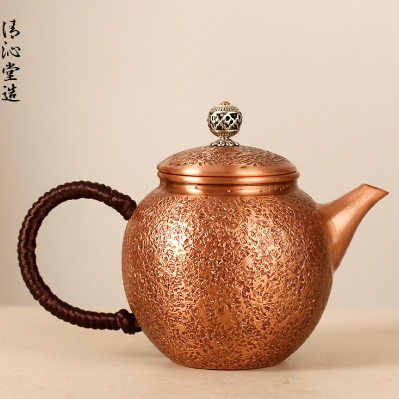 300Ml Retro Purple Copper Teapot, Japanese Style Copper Kettle, Brewing Pure Copper Cast Handmade Old Copper Kettle, Kettle
300Ml Retro Purple Copper Teapot, Japanese Style Copper Kettle, Brewing Pure Copper Cast Handmade Old Copper Kettle, Kettle