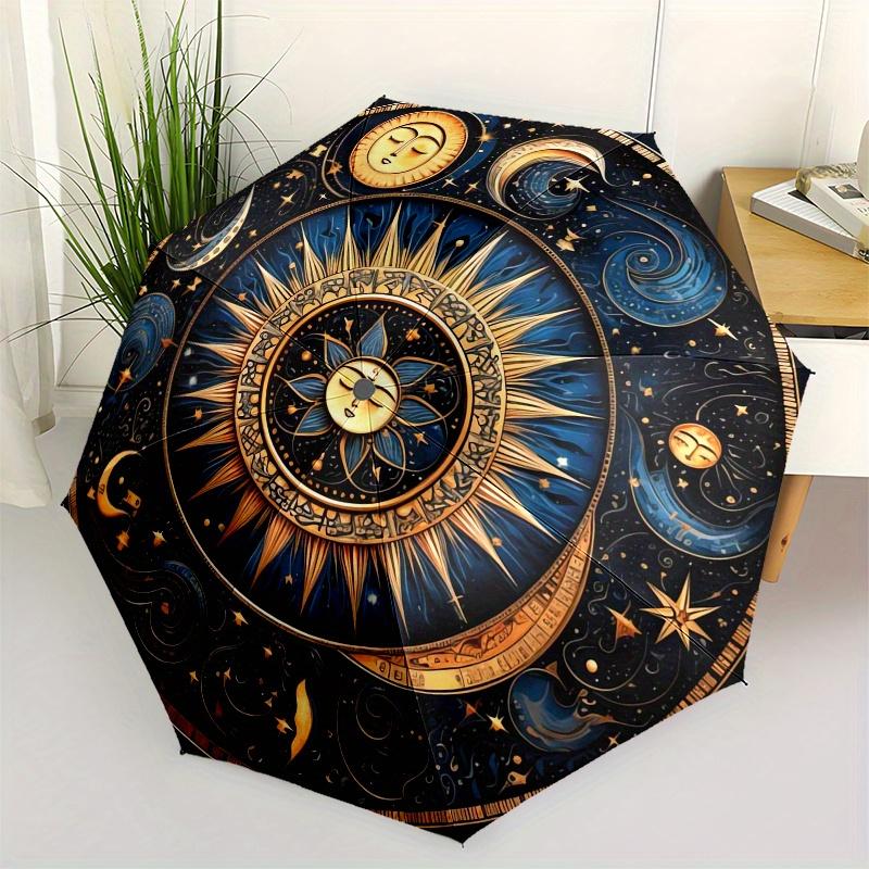 Sun, Moon-themed, Eight-ribbed, Self-folding Umbrella Is Suitable for Everyday Outdoor Use and Is An Ideal Gift for Friends and Family, As A
Sun, Moon-themed, Eight-ribbed, Self-folding Umbrella Is Suitable for Everyday Outdoor Use and Is An Ideal Gift for Friends and Family, As A