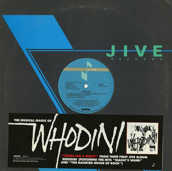 12inch Record WHODINI - Yours For A Night JD19114PROMO Jive 1983 US Rap & Hip-Hop/R&B Used
12inch Record WHODINI - Yours For A Night JD19114PROMO Jive 1983 US Rap & Hip-Hop/R&B Used