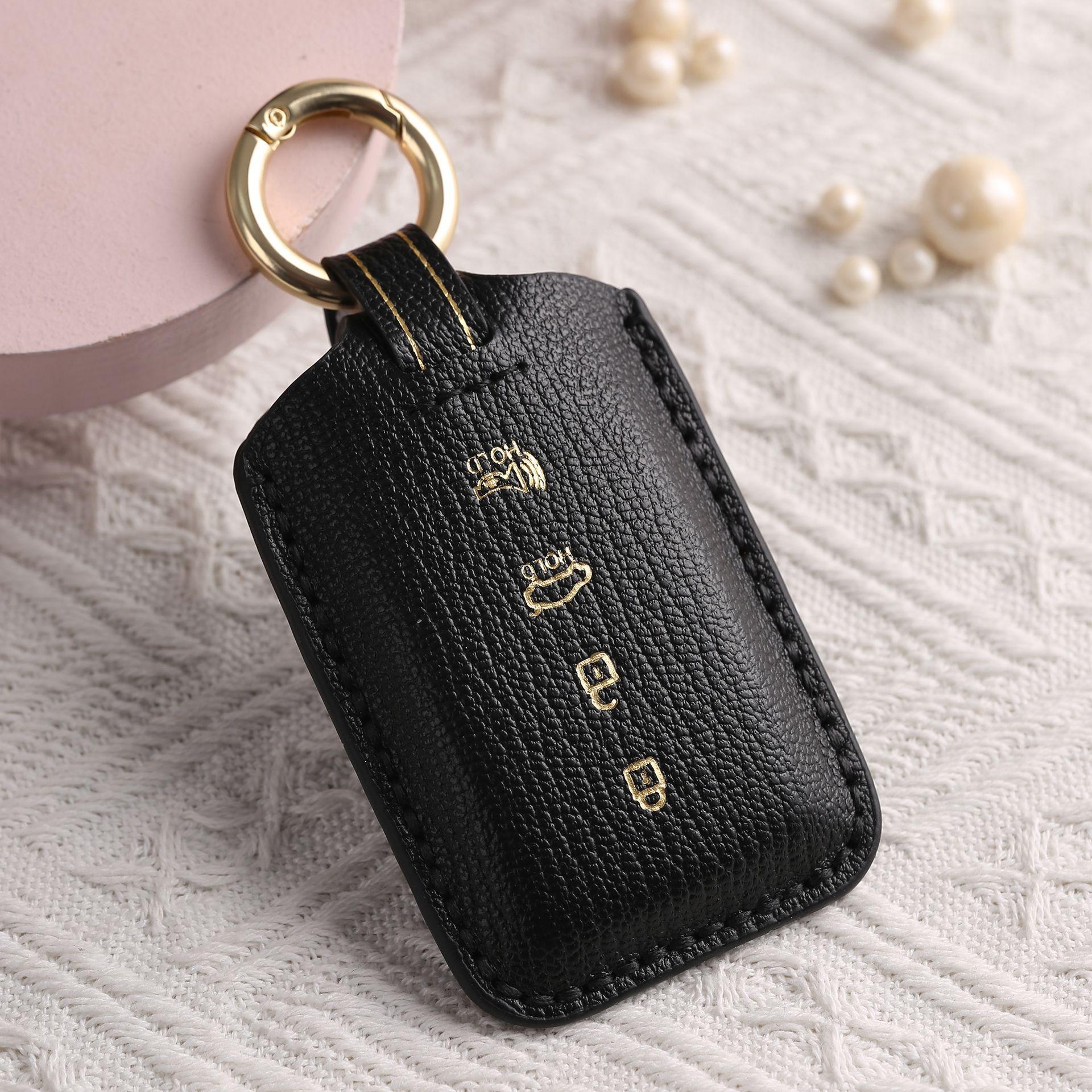 Customized car key cover is suitable for Lawns old Genesis high-end leather car key cover. чёрный
Customized car key cover is suitable for Lawns old Genesis high-end leather car key cover. чёрный