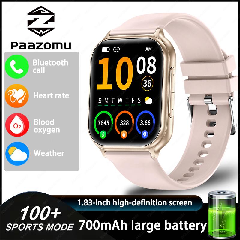 New men s and women s sports 700mAh large battery smartwatch, heart rate blood oxygen monitoring fitness tracker, Bluetooth call
New men s and women s sports 700mAh large battery smartwatch, heart rate blood oxygen monitoring fitness tracker, Bluetooth call