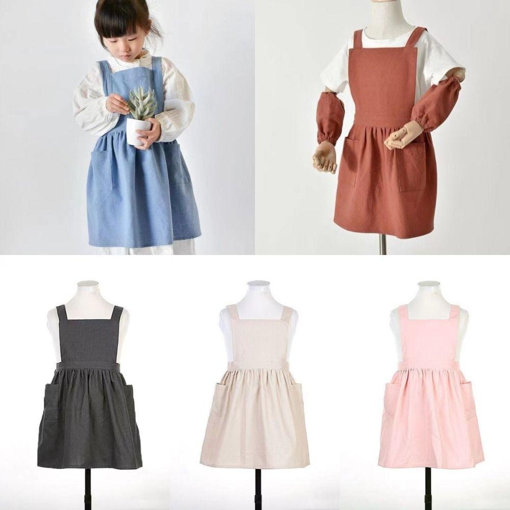 Solid Color Coffee Aprons Cotton Gardening Overalls Kawaii Kids Apron Dress Kitchen Accessories чорний
Solid Color Coffee Aprons Cotton Gardening Overalls Kawaii Kids Apron Dress Kitchen Accessories чорний